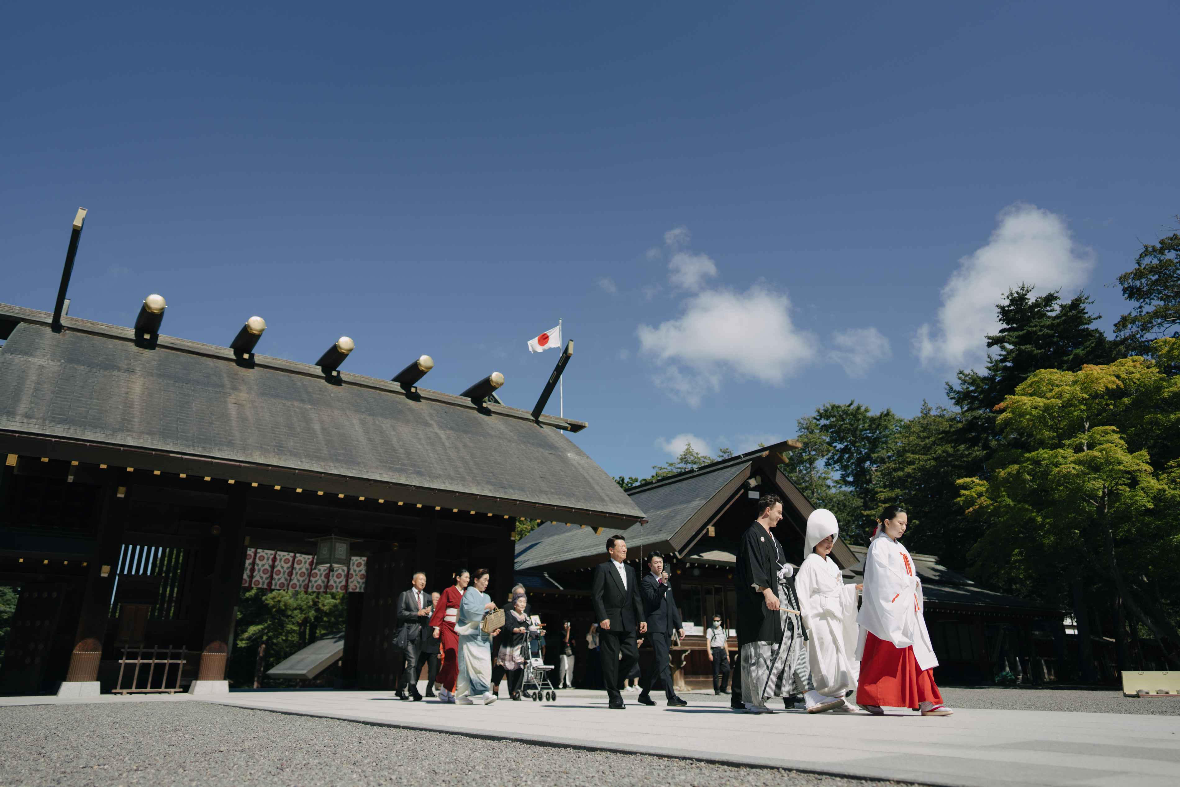 【2024年8月ウェディングレポート】国際結婚のカップル様の北海道神宮挙式♪